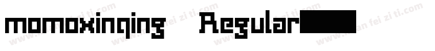 momoxinqing Regular字体转换